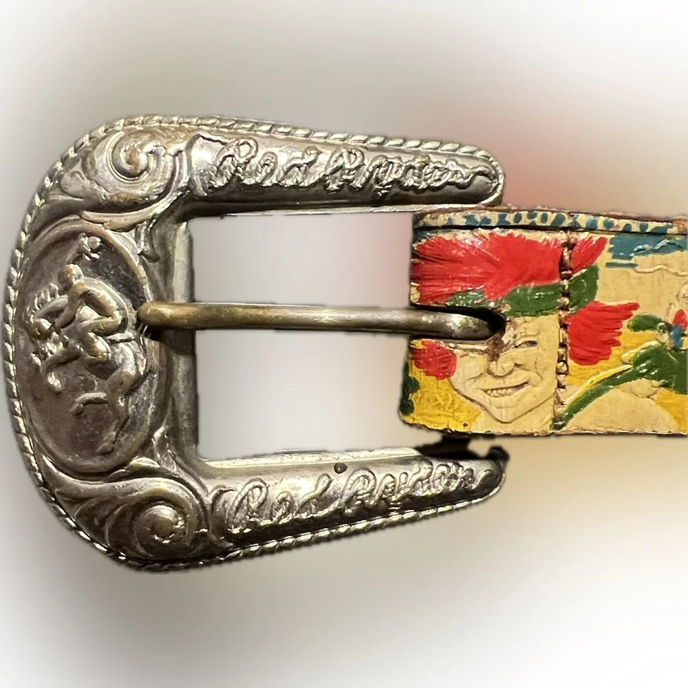 👁️Vintage Red Ryder Belt/Buckle Christmas Story Buck Jones Shoot Your Eye Out